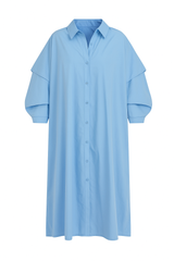 Minimalist Draped Oversized Cotton Dress