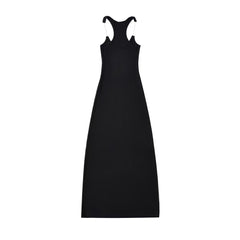 Designer Minimalist Ribbed Long Dress
