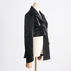 Irregular Suit Jacket Waist Cinched Suit Jacket