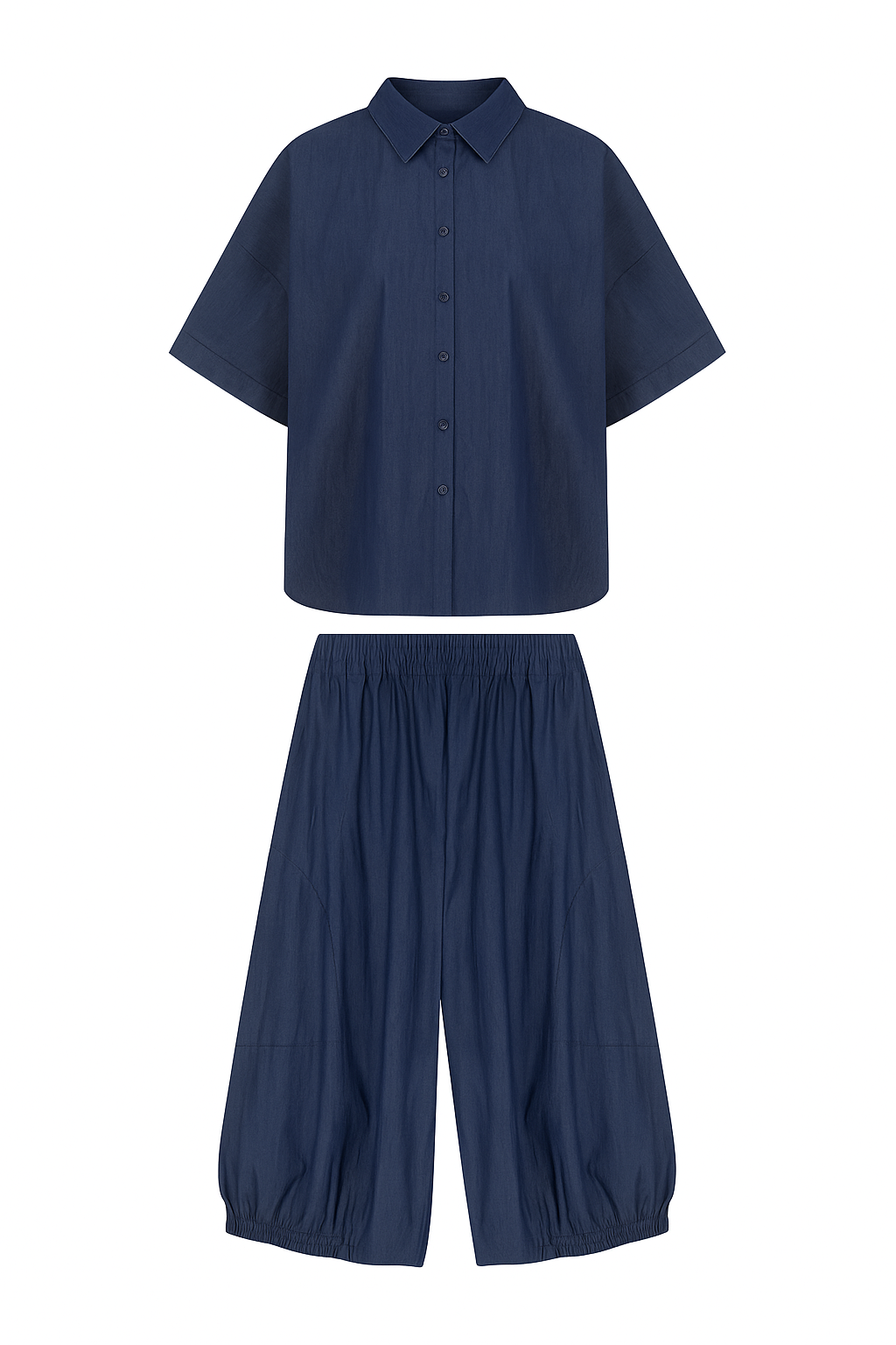 Minimalist Relaxed Lantern Pants Set