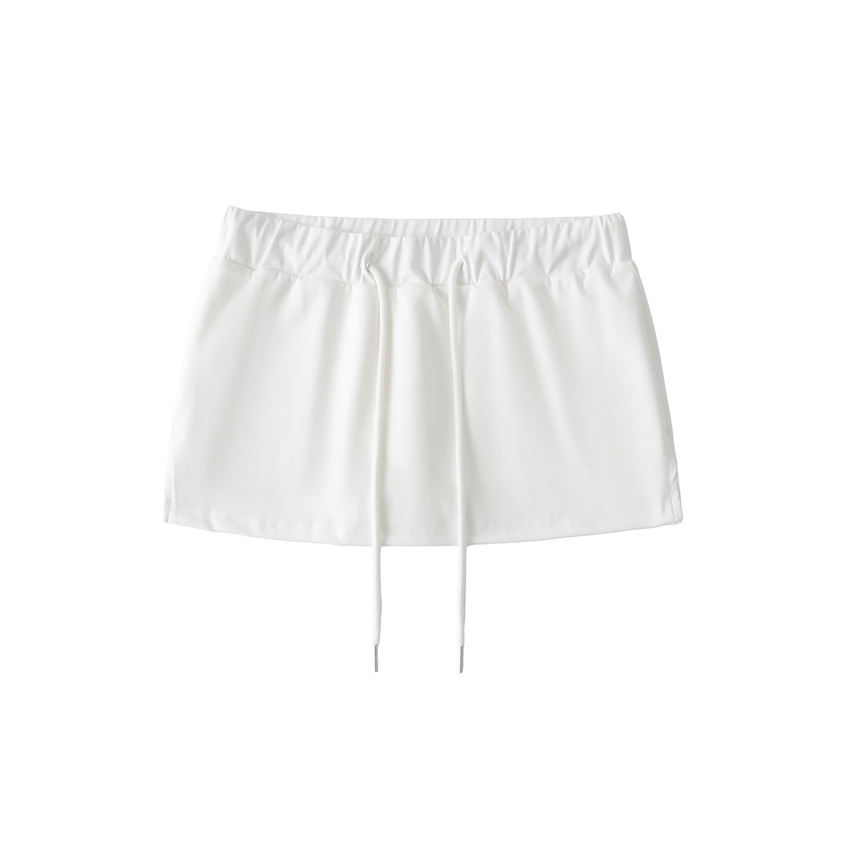 Pink Drawstring Mini Skirt