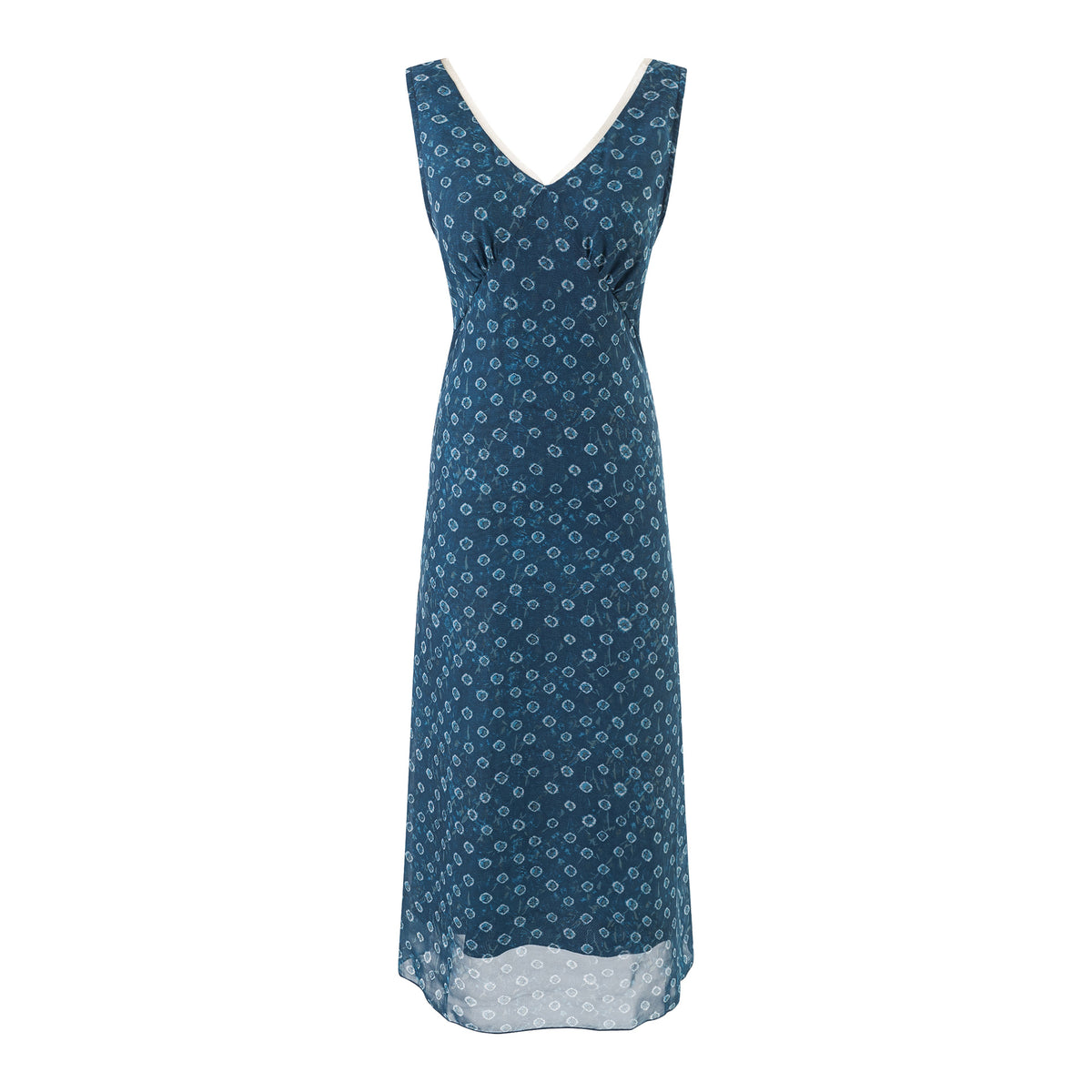 Polka Dot Sleeveless Maxi Dress