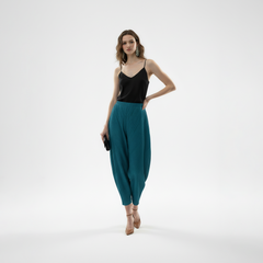 Minimalist Sculptural Pleated Pants