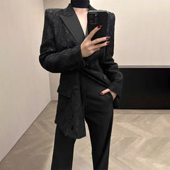 Cropped Suede Collared Pocket Zip-Up Jacket